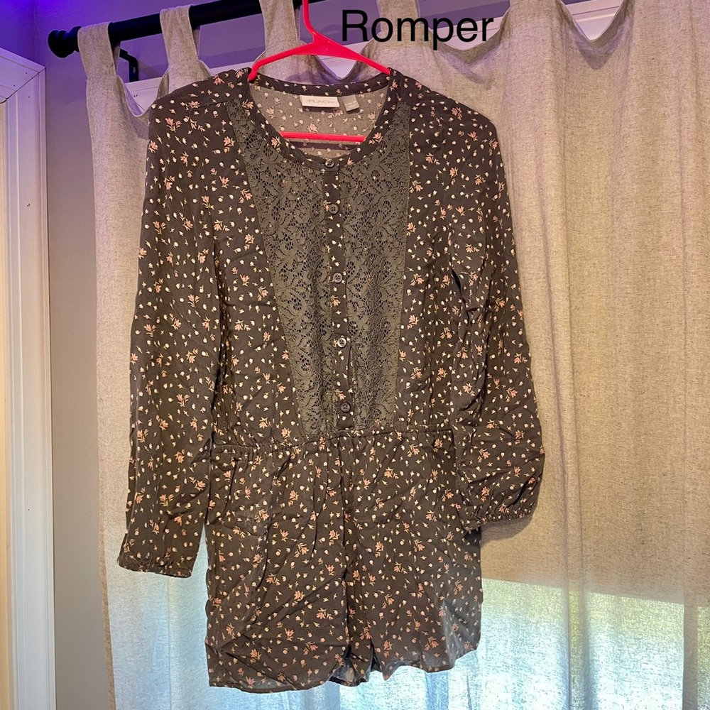 Children’s Place long sleeve shorts romper